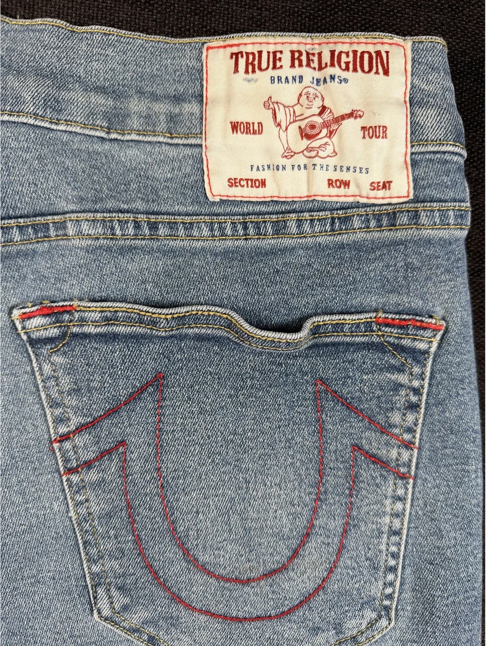 True Religion Ricky Relaxed Straight Denim Shorts Size 36
